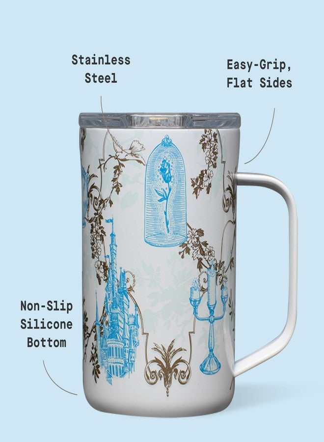 Corkcicle Classic Coffee Mug - Triple Insulated Stainless Steel for Travel - Shatter-Proof Lid - Keeps Drink Hot Over 3 Hours - Holiday Mug Gift - Great for Gifting Warmth - 16 oz - Princess Belle - Image 4